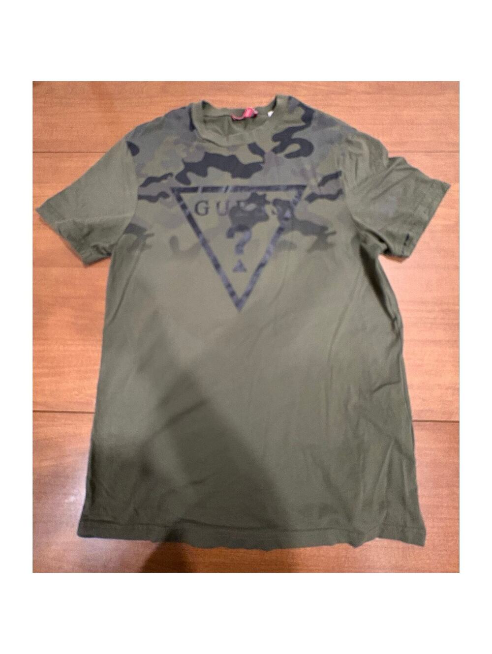 Guess Los Angeles Camo Logo Graphic T-Shirt Size L-133